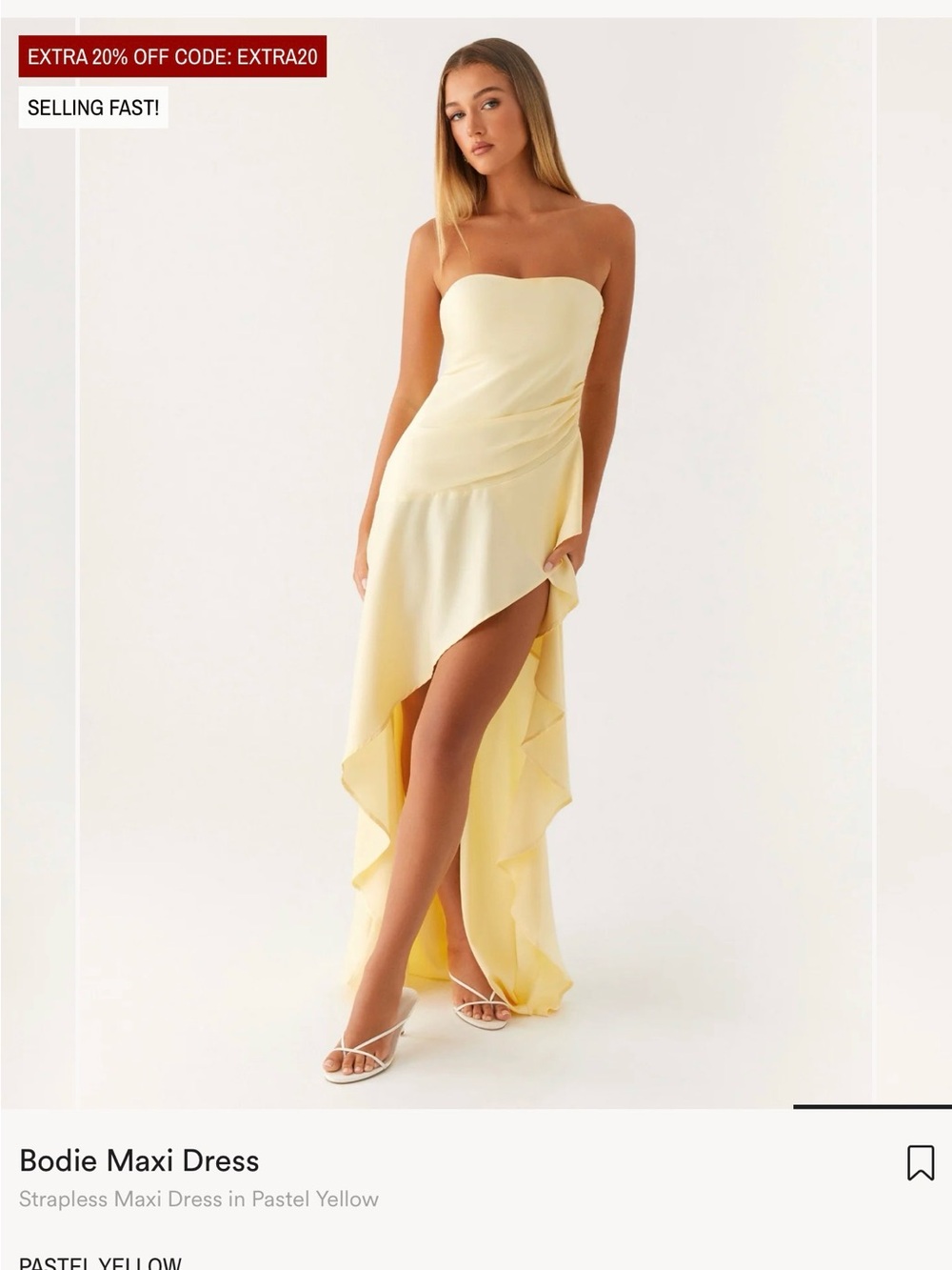Peppermayo Strapless Maxi Dress - Picture 2 of 3